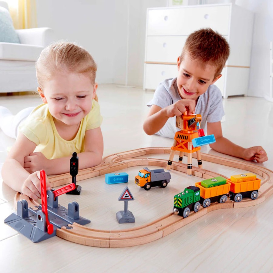 Preschool Plus Hape Australia | Crossing & Crane Set