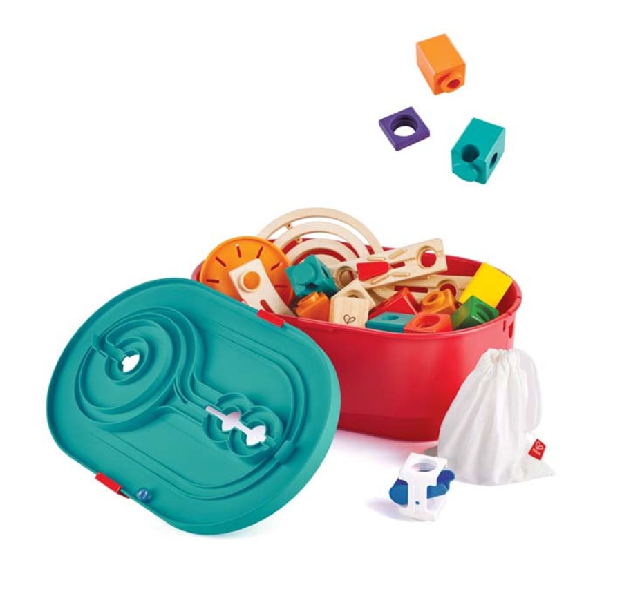 Preschool Plus Hape Australia | Quadrilla Stack Track Bucket Set