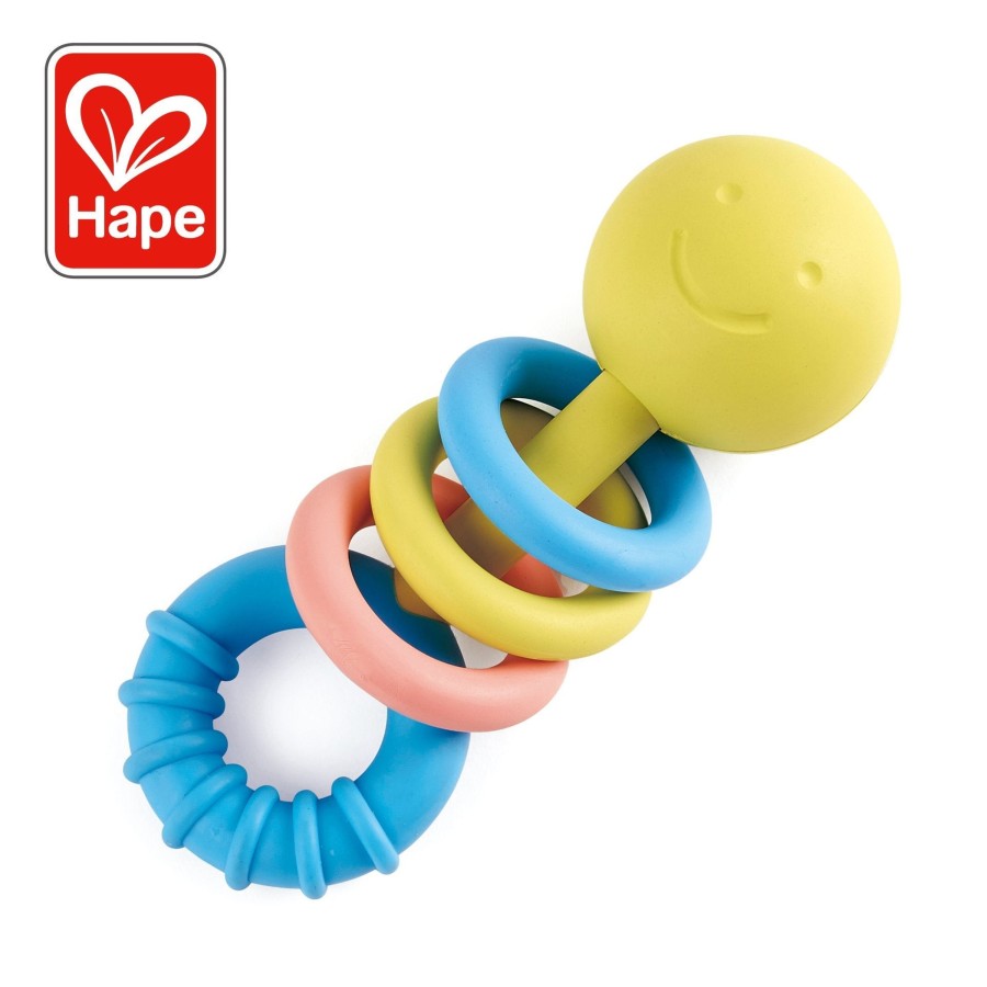 Infant Toys Hape Australia | Rattling Rings Teether