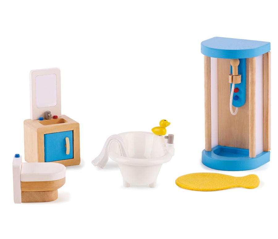 Preschool Plus Hape Australia | Doll House Furniture: Family Bathroom