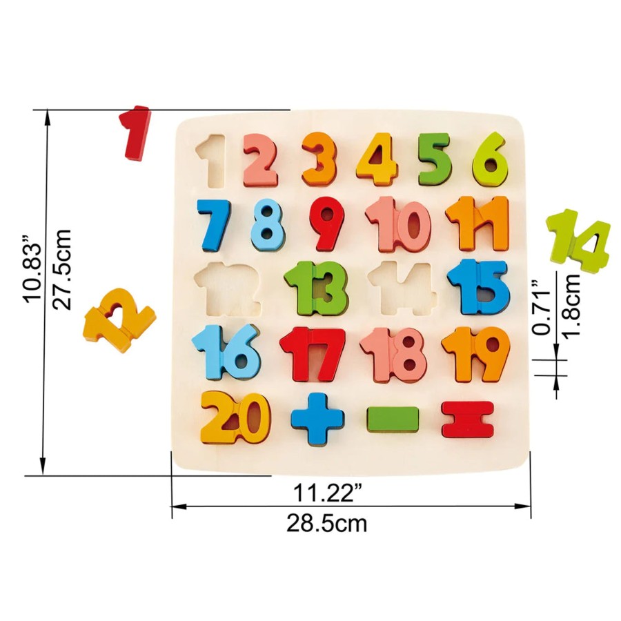 Preschool Plus Hape Australia | Chunky Number Math Puzzle