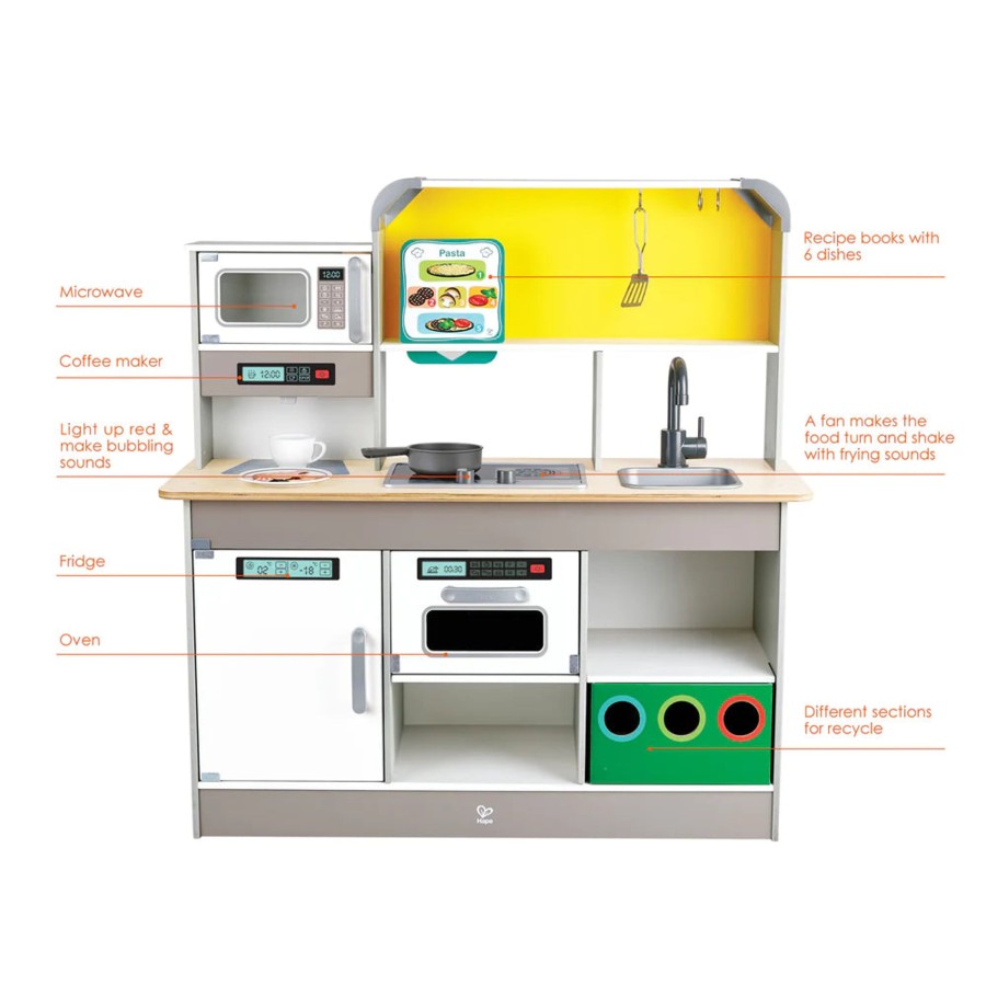 Preschool Plus Hape Australia | Deluxe Kitchen With Fun Fan Stove