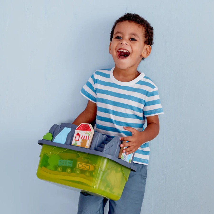 Preschool Plus Hape Australia | Railway Bucket-Builder-Set